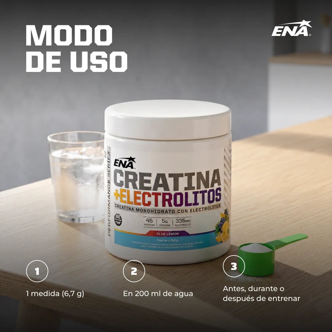 Modo de Uso Creatina + Electrolitos