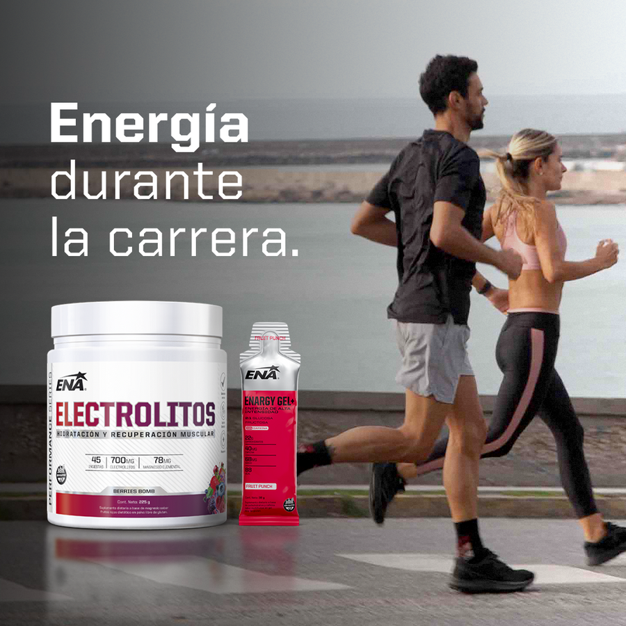 Hidratación y energía, hasta la línea de meta