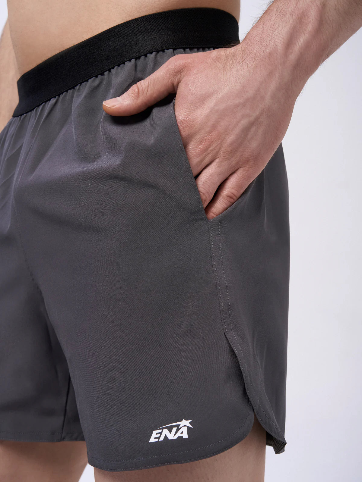 Short gris hombre bolsillo
