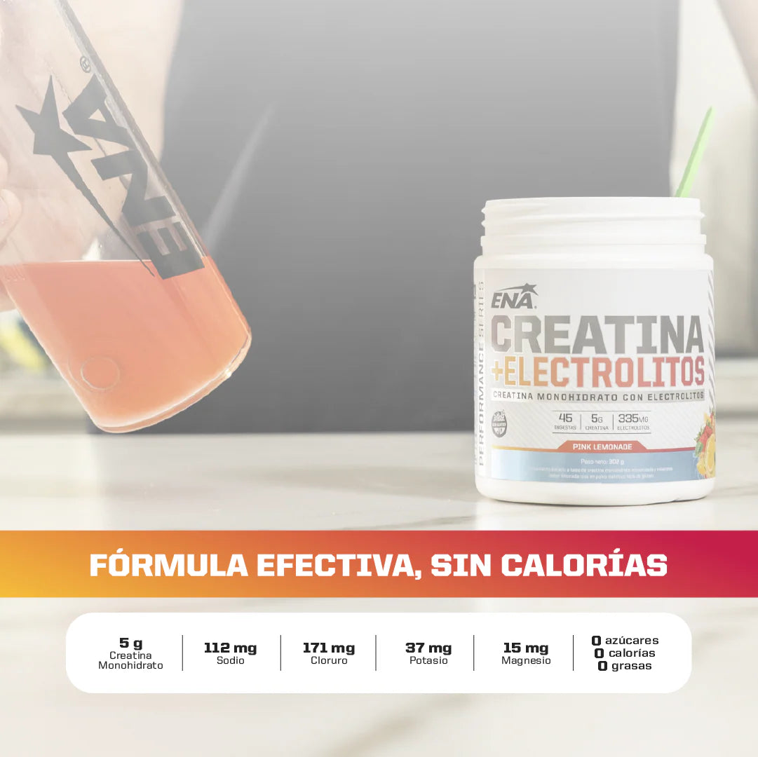 Composición Creatina electrolitos