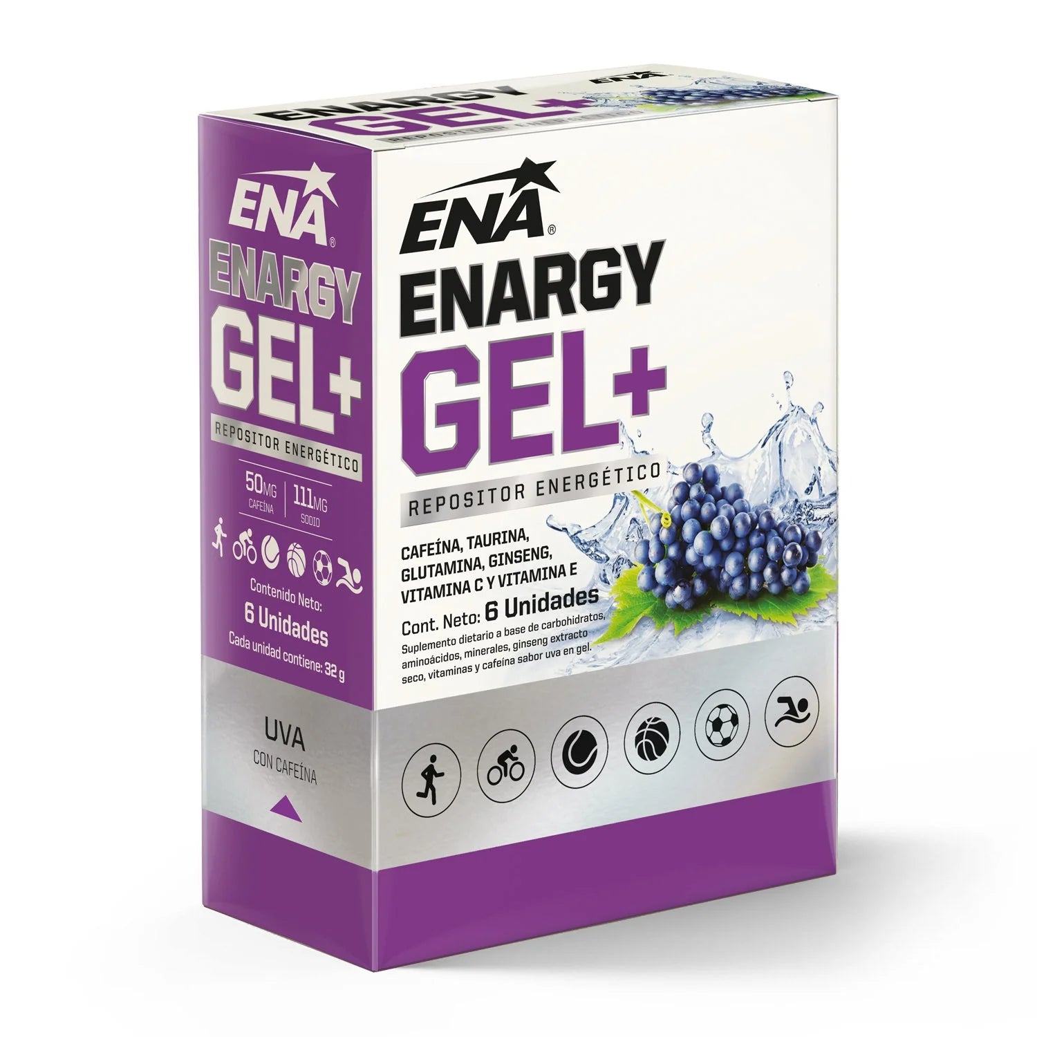 Caja Enargy Gel + Uva
