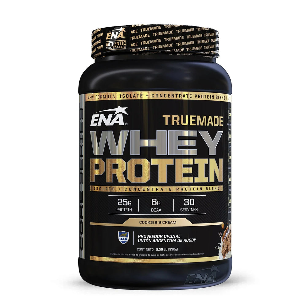 WHEY PROTEIN TRUE MADE COOKIES & CREAM ISOLATE + CONCENTRATE - 2,05 LB (930 GRS)